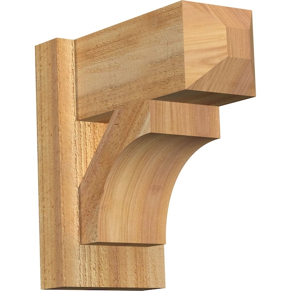 Ekena Millwork Westlake Craftsman Rough Sawn Outlooker, Western Red Cedar, 6"W x 12"D x 12"H OUT06X12X12WTL04RWR - main